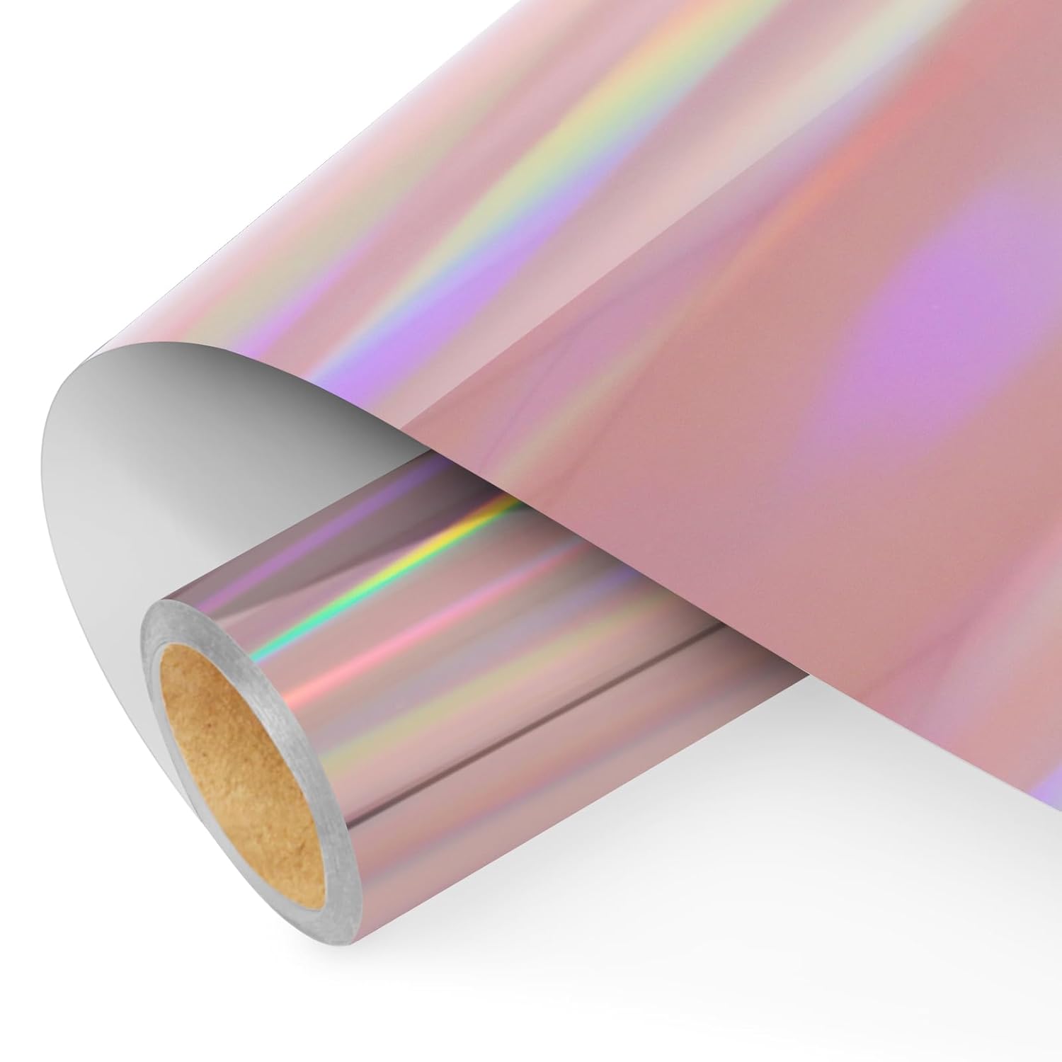 NANAPLUMS Holographic Rose Gold Self-Adhesive Vinyl Plotter Film 30x200cm